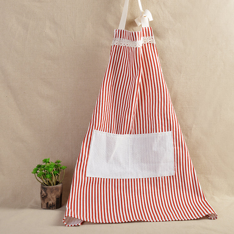 Triangular Tree Cotton And Linen Apron Polka Dots