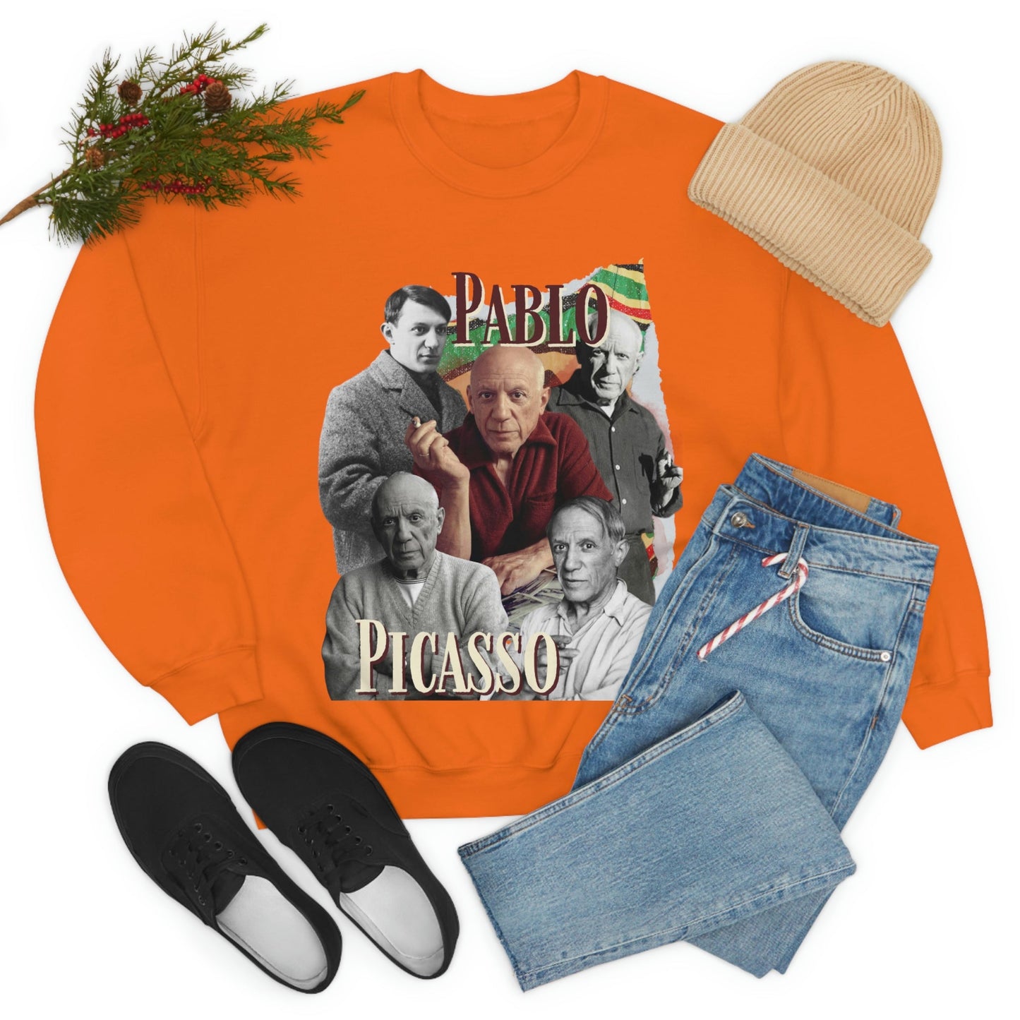 Pablo Picasso Sweatshirt, Y2K Style Bootleg Famous Spanish Artist Fan Retro Pullover Crewneck, Artist Gift