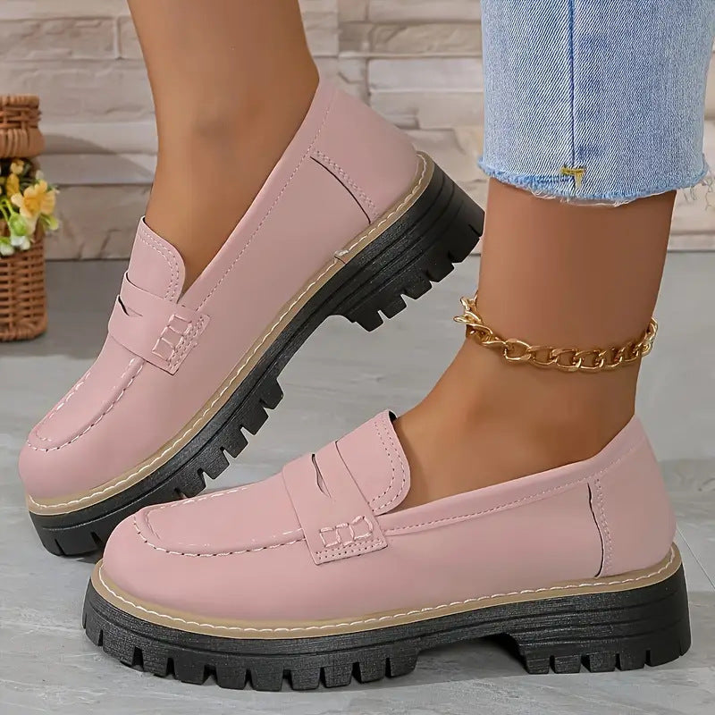 Fashion Casual Matte British Style Women's Shoes