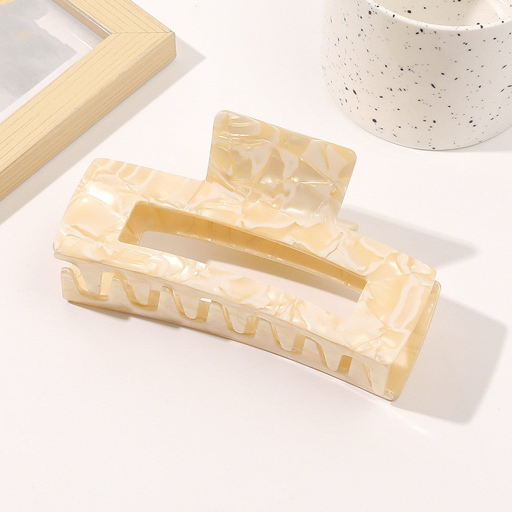 Oversized Square Acetic Acid Hair Clip Grab