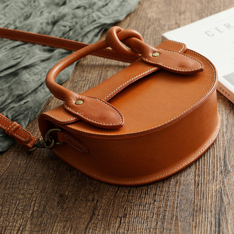 Tanned Goddess Leather Shoulder Handbag