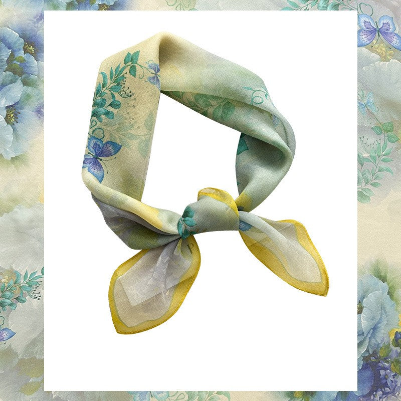 Graceful And Fashionable Silk Chiffon Scarf For Women