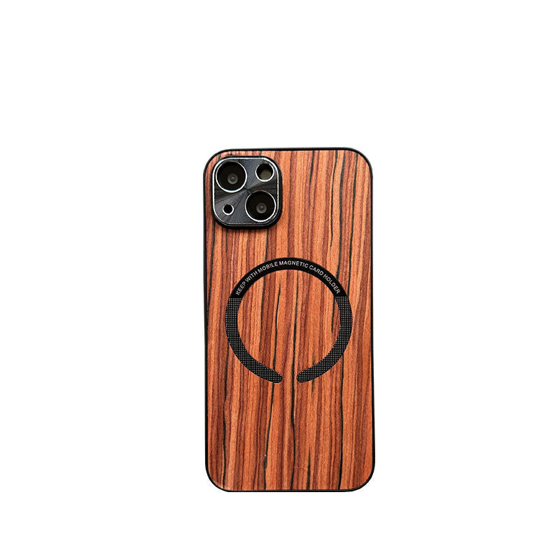 Wood Magnetic All-inclusive Ultra-thin Phone Case