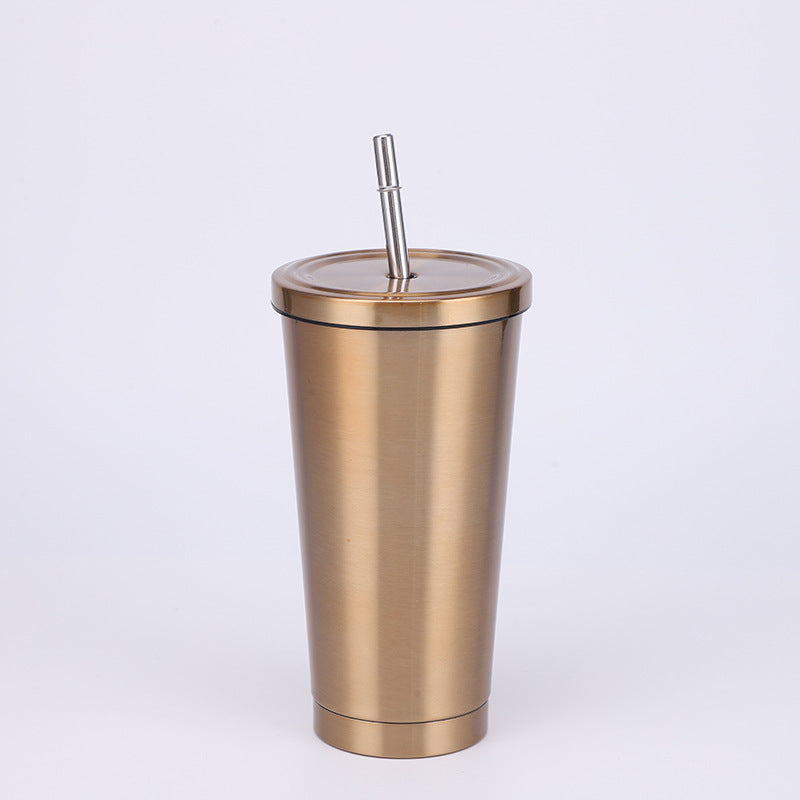 Stainless Steel Large-capacity Straw Insulation Cup