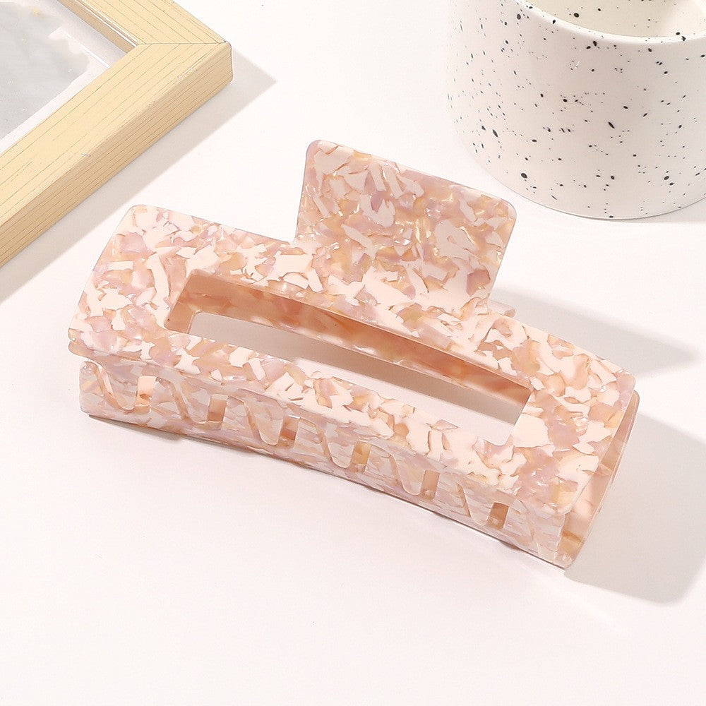 Oversized Square Acetic Acid Hair Clip Grab