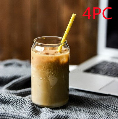 Creative Glass Iced Coffee Cup