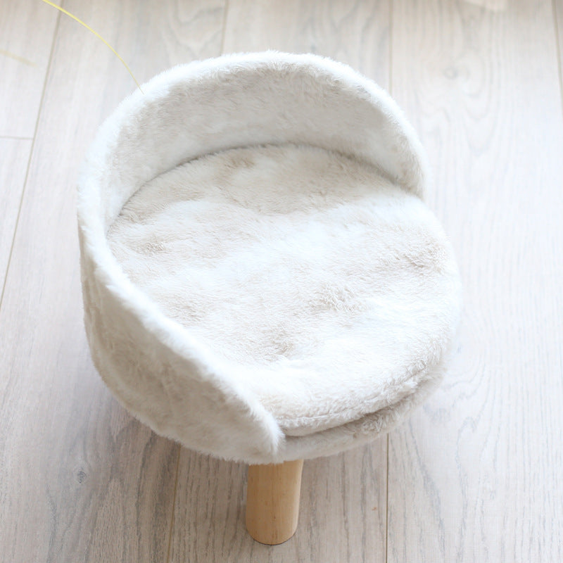 Pet Nest Teddy Puppy Dog Bed Kitten High Sofa Nest