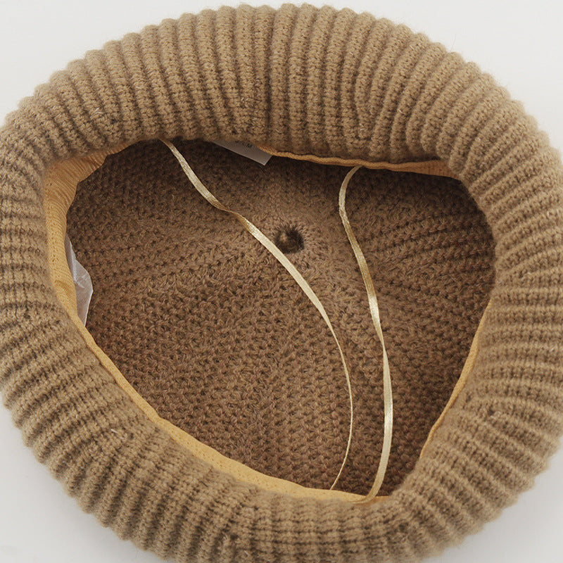 Fashion Solid Color Wool Knit Hat