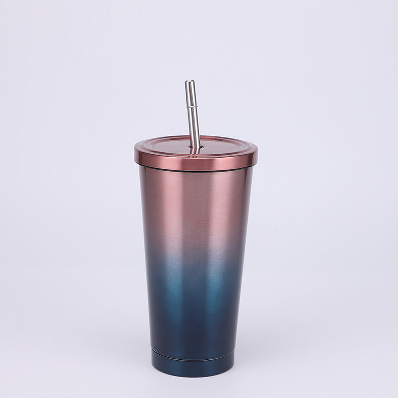 Stainless Steel Large-capacity Straw Insulation Cup