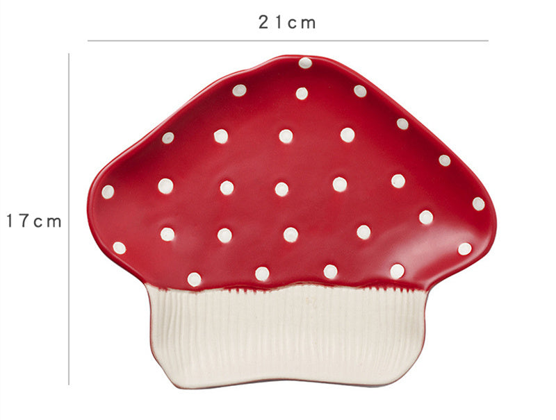 Maidenheart Red Mushroom Tableware Underglaze