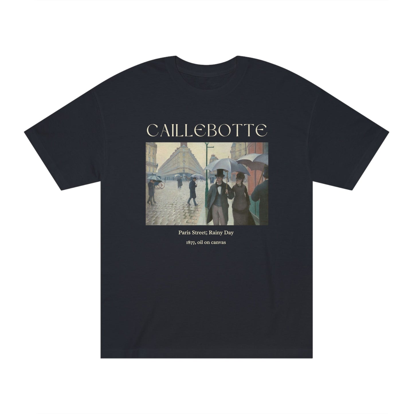 Gustave Caillebotte Paris Street Rainy Day Art Shirt, Famous Painting Tee