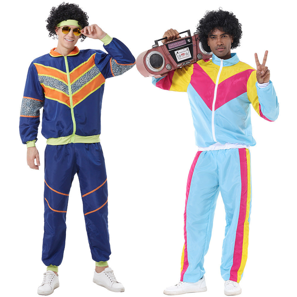 Halloween Retro 90s Disco Baseball Uniform Stage Performance Costume