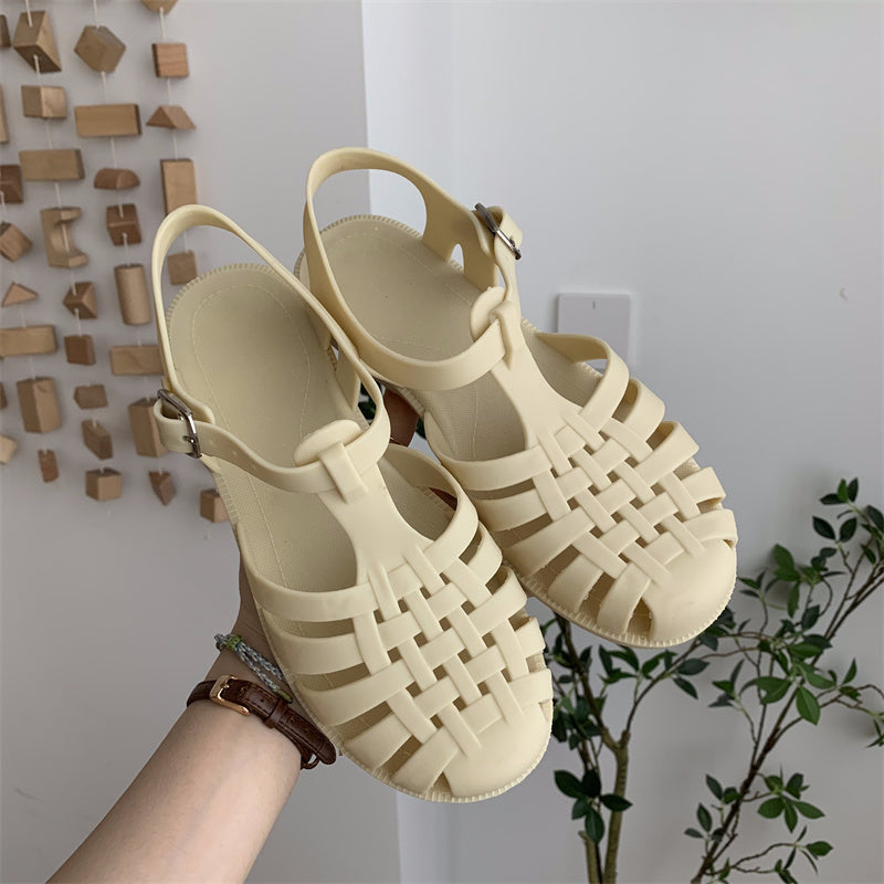 Women's Openwork Woven Vintage Roman Sandals