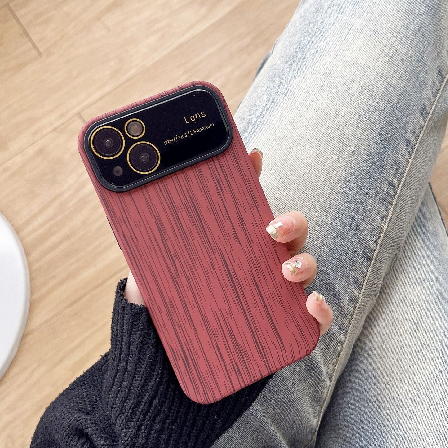 Fashion Personality New Wood Grain Phone Case