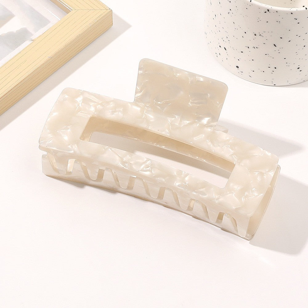 Oversized Square Acetic Acid Hair Clip Grab