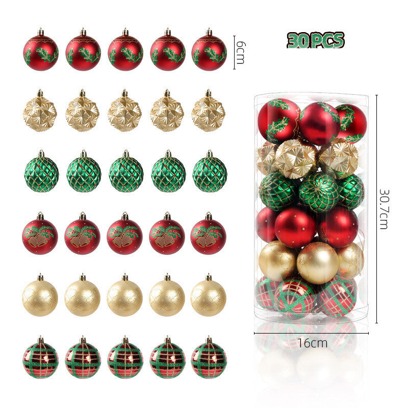 Cylinder Set Christmas Kraft Paper Tree Decoration Ornaments