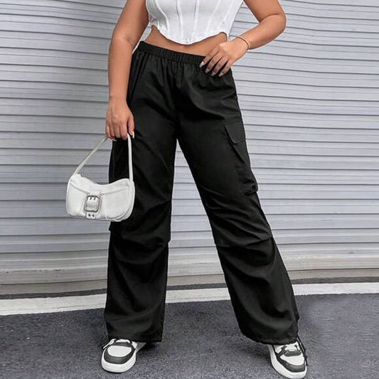 Women's Elastic Waist Casual Trousers