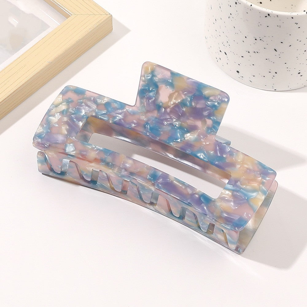 Oversized Square Acetic Acid Hair Clip Grab