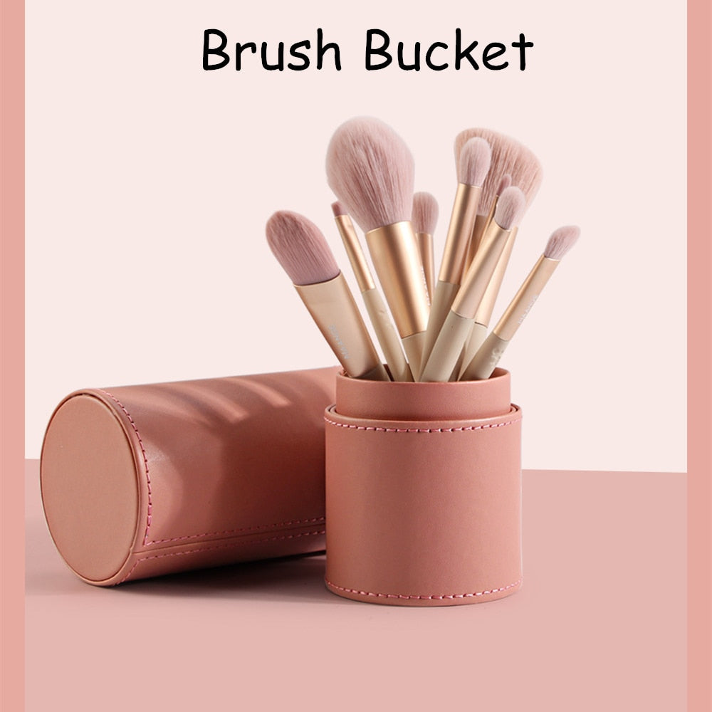 Round Cosmetic Brush Container Cosmetic Tool Cosmetic Brush