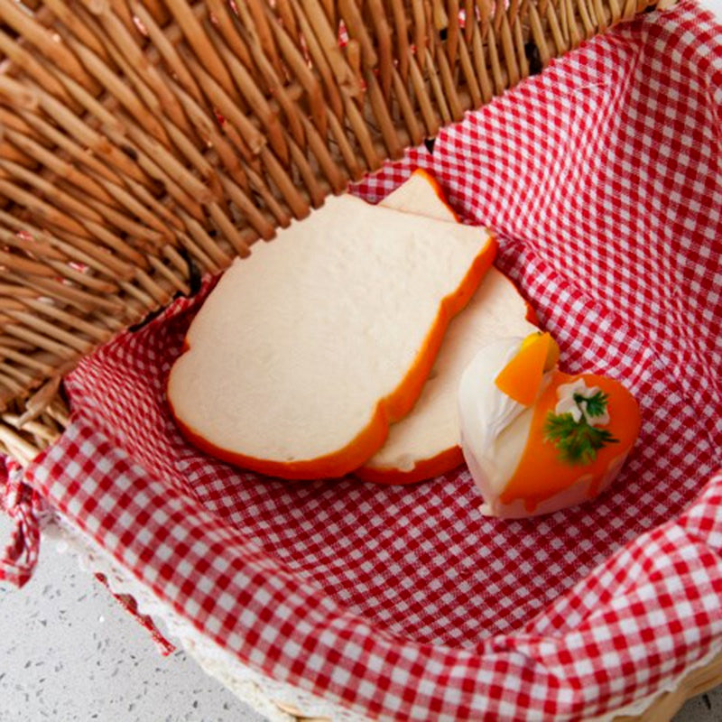 Idyllic Plaid Wicker Fruit Picnic Basket