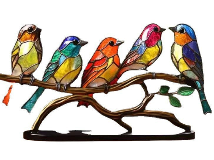 Creative Desktop Color Bird Ornaments Crafts