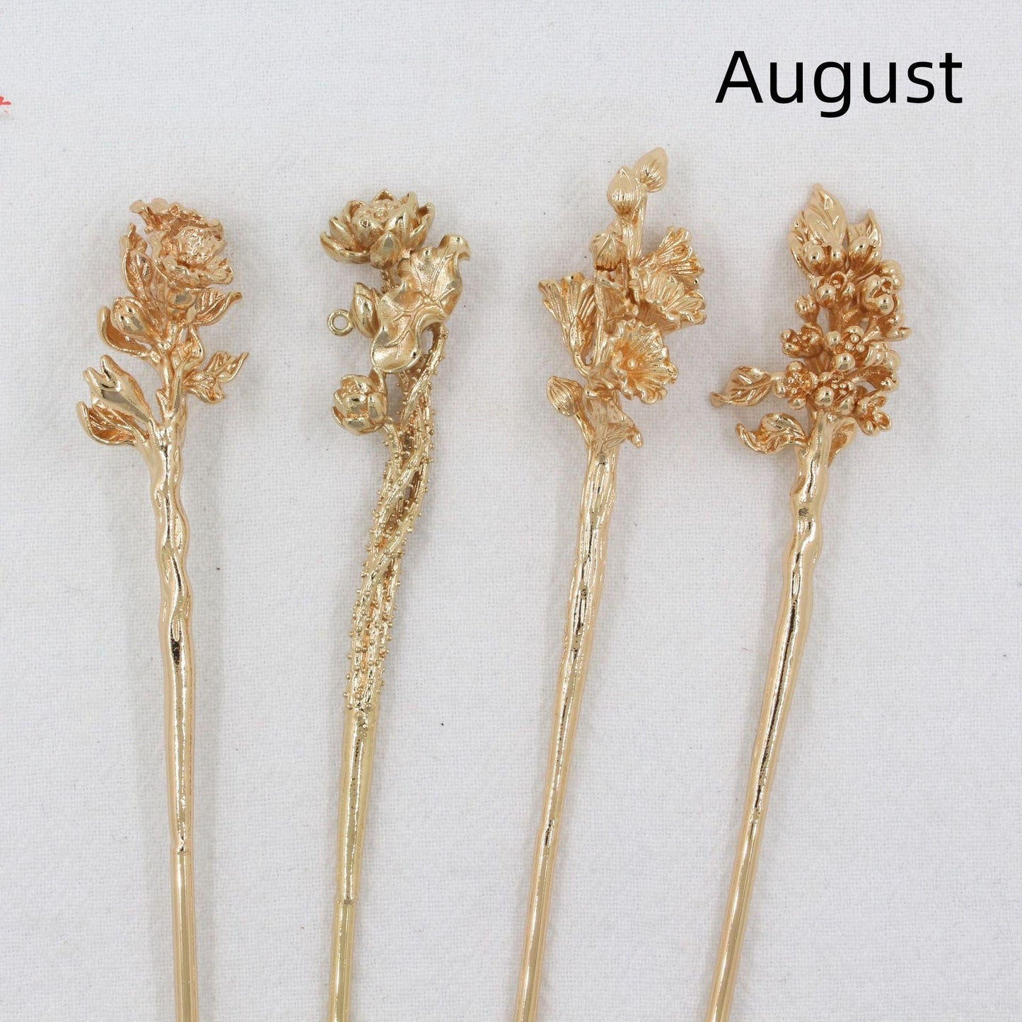 Antique Material Flower Season Hairpin