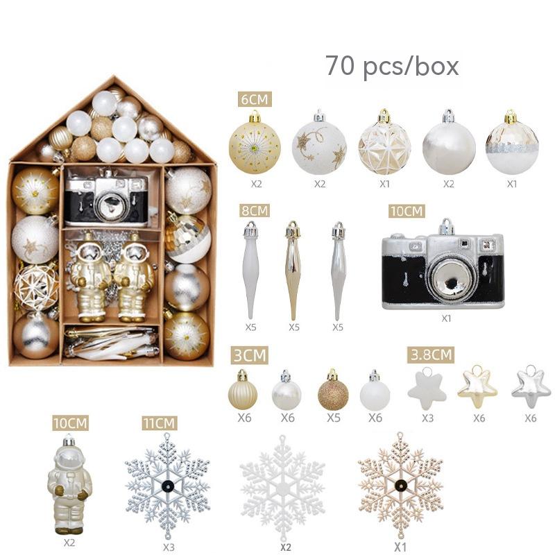 Ornaments Christmas Tree Small Colorful Ball Pendant Set