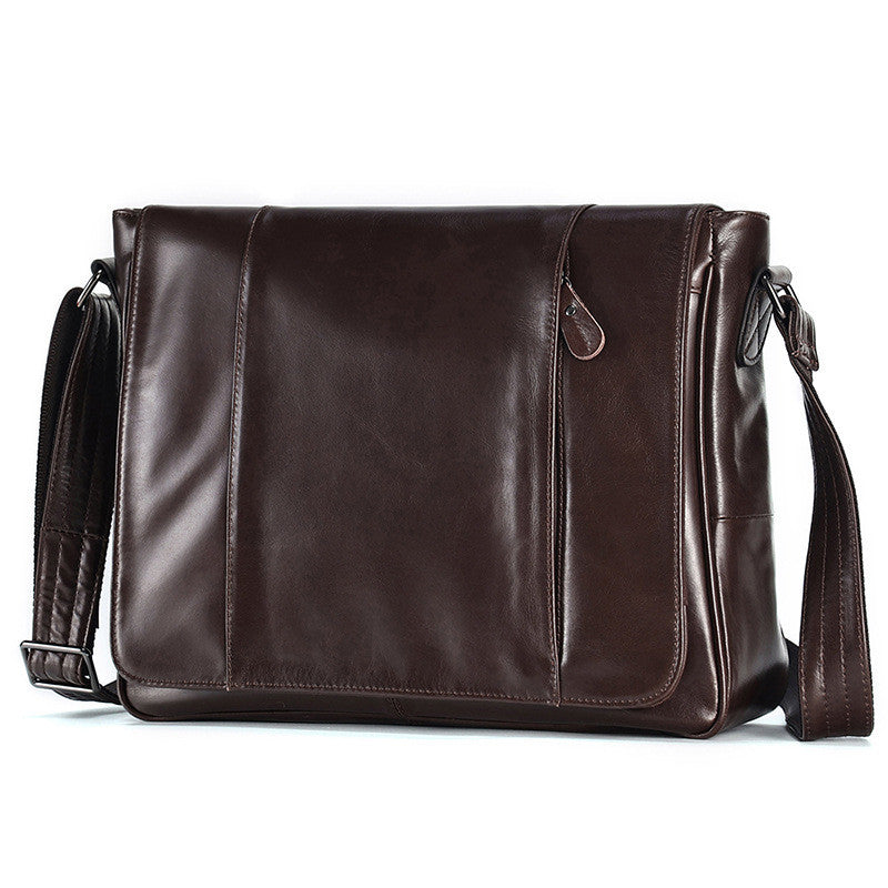 Cowhide One-shoulder Messenger Bag