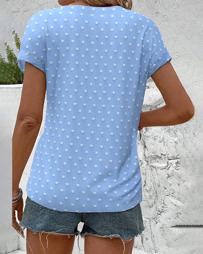 Button Down V-Neck Shirt