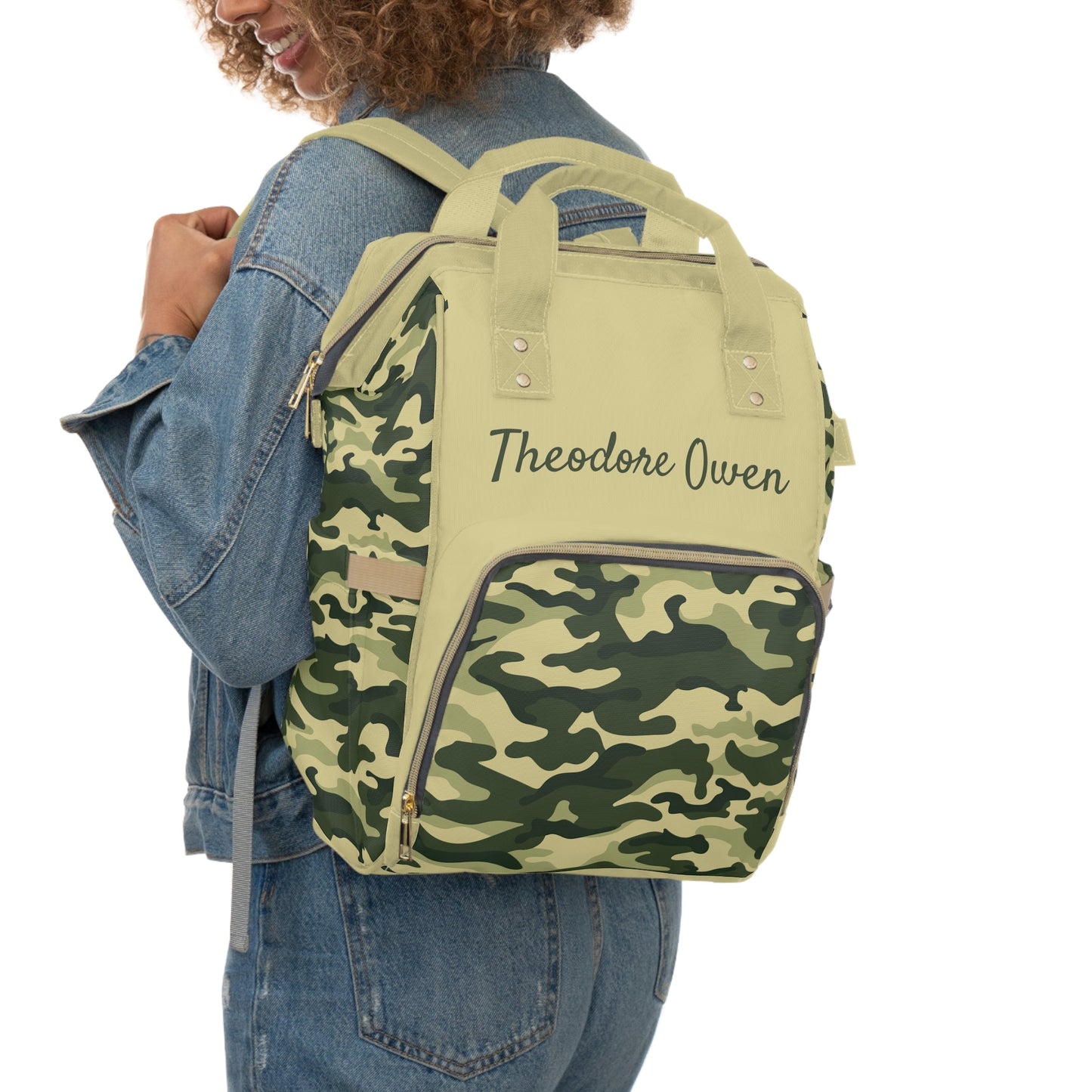 Personalized Camo Boys Multifunctional Diaper Backpack, Newborn Gift, Baby Shower Gift, Baby Diaper Bag Nappy Stroller Bag