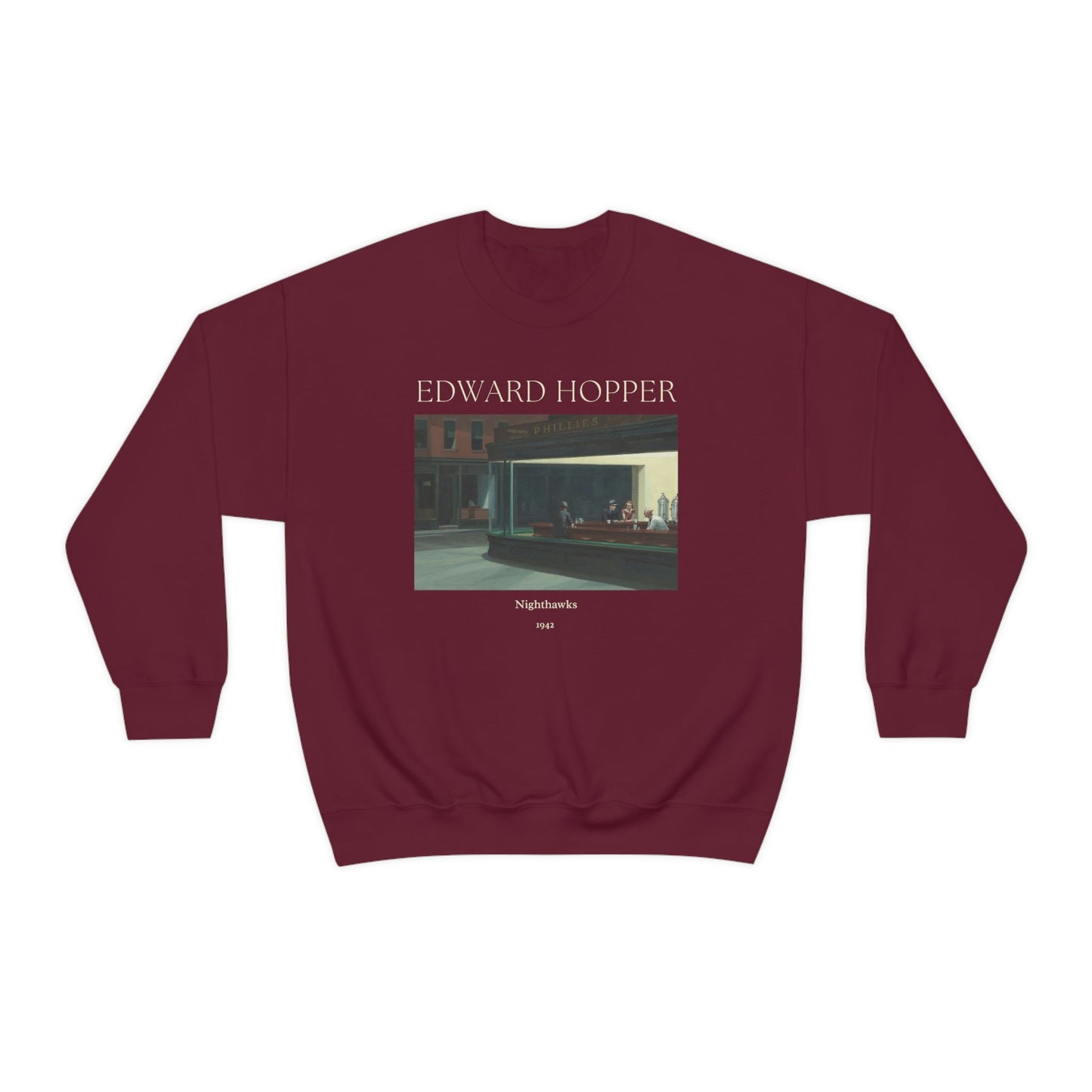 Edward Hopper Nighthawks Art Sweatshirt, Famous Painting Pullover