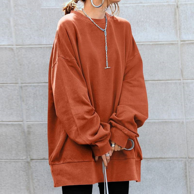 Women's Oversized Pullover Round Neck Loose Sweater