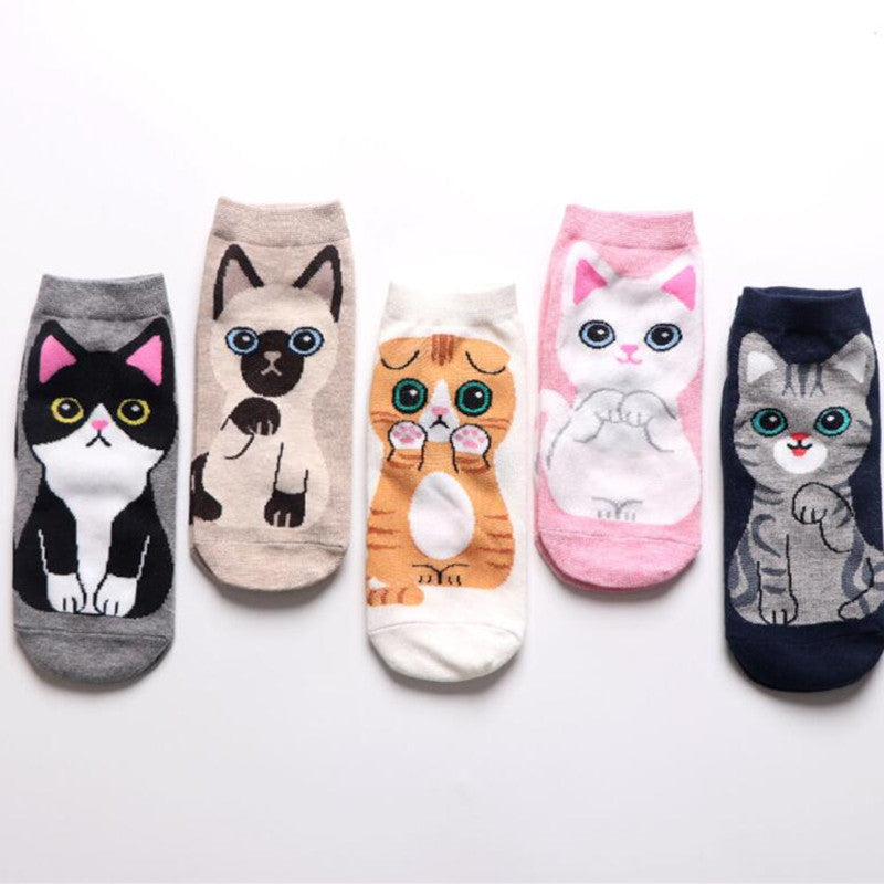 Cotton Boat New Women's Socks Classic Cartoon Socks