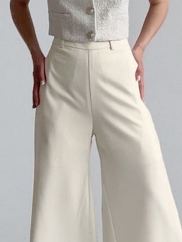 Women's Fashionable Temperamental All-match High Waist Wide Leg Pants