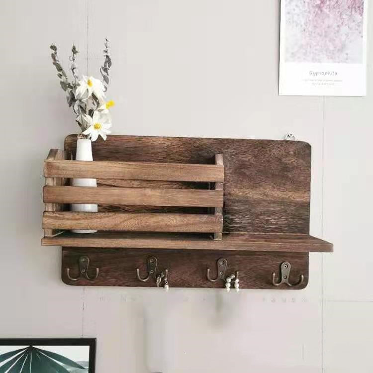 Colorful Wall Rack Vintage Color Home Wall Living Room Hanging Rack – Ioaao