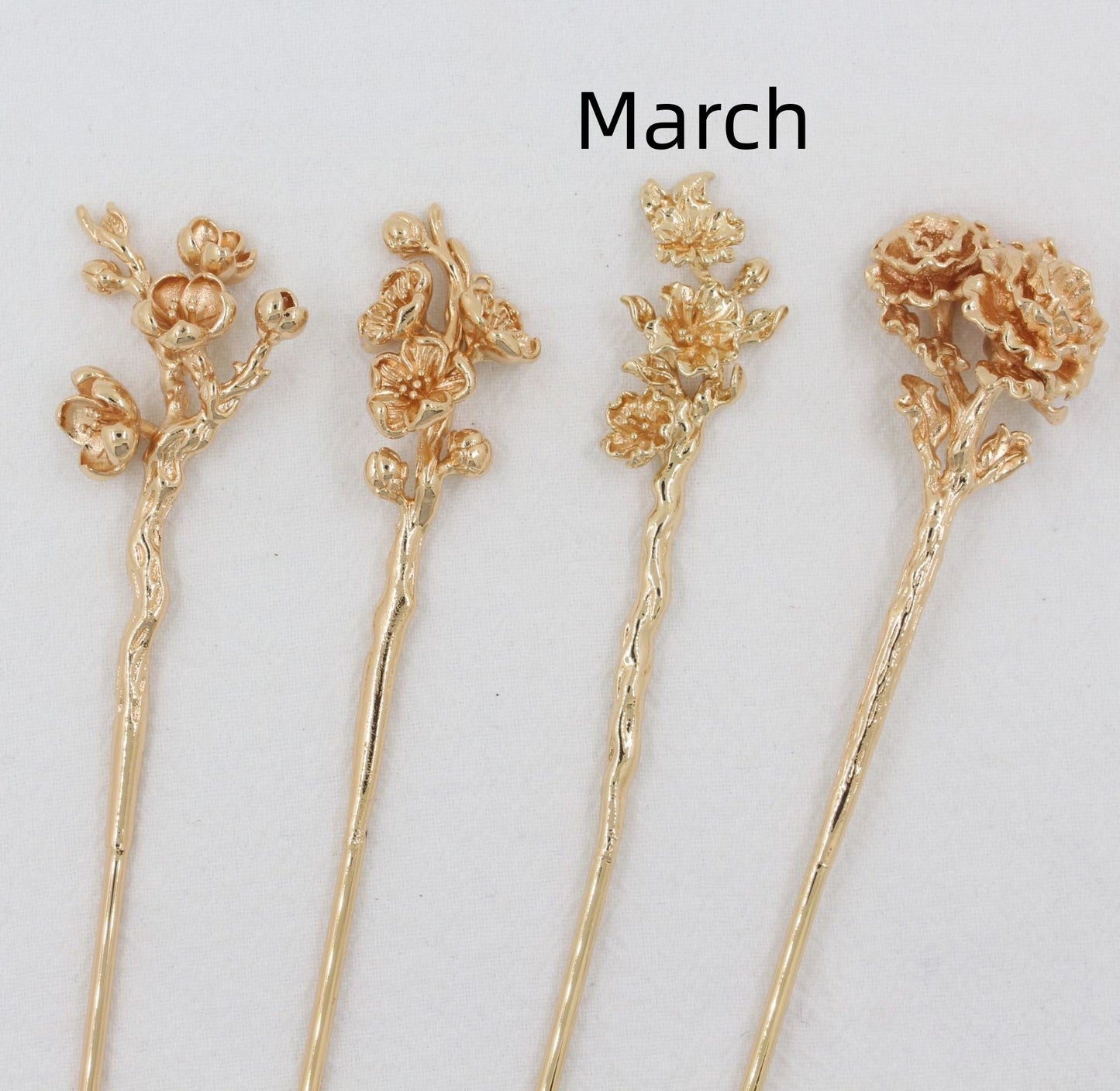 Antique Material Flower Season Hairpin