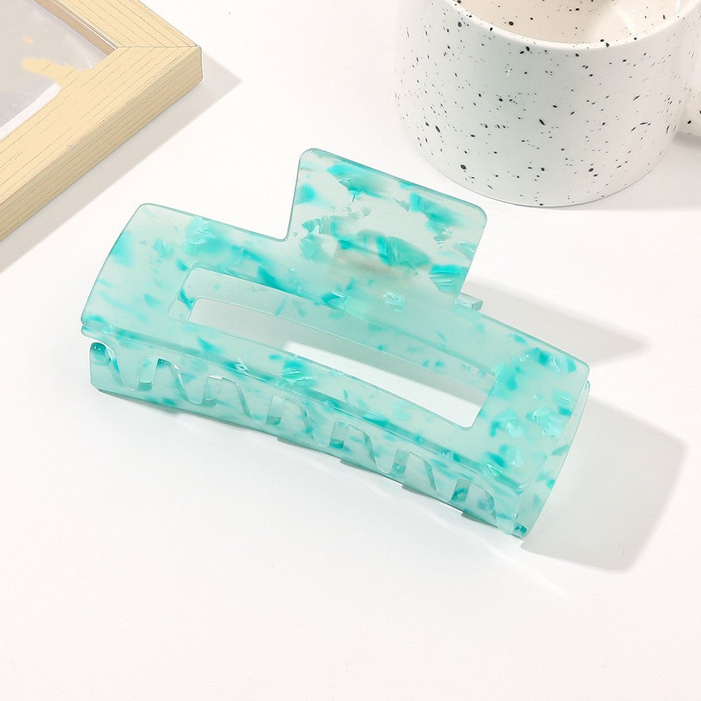 Oversized Square Acetic Acid Hair Clip Grab