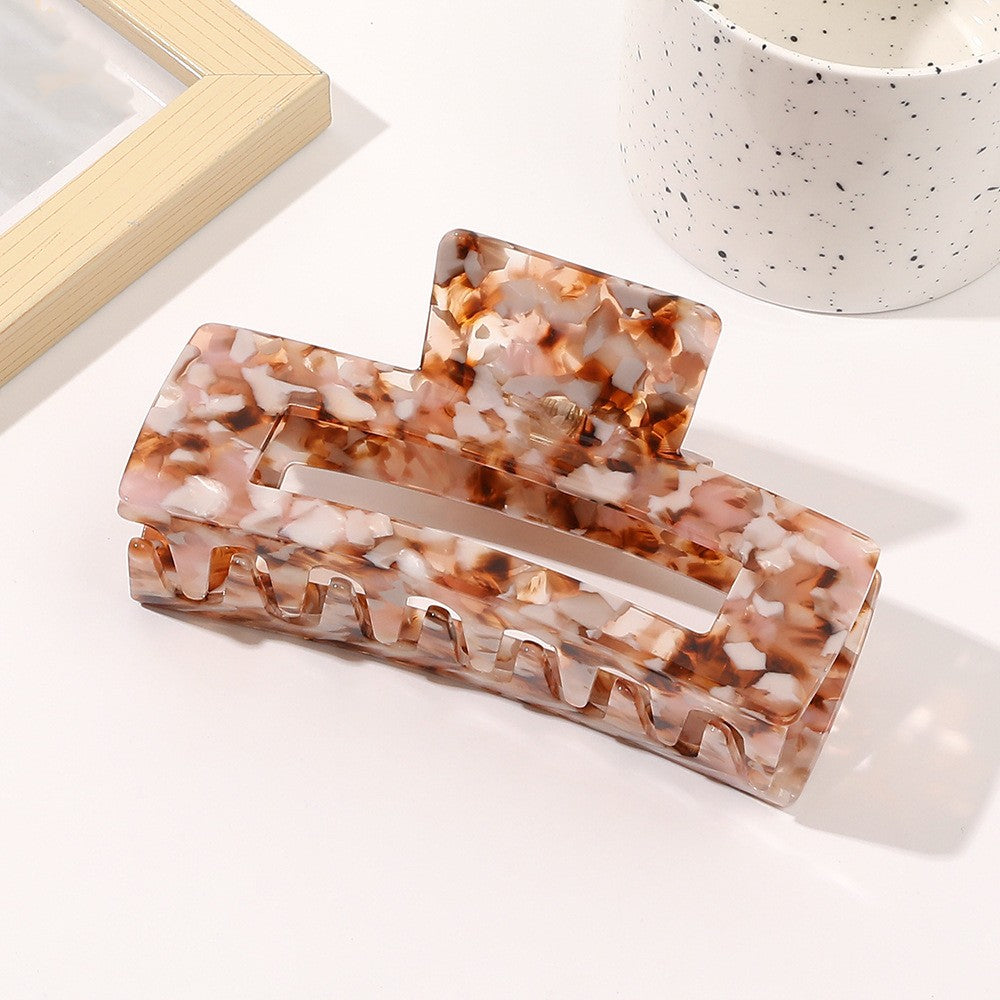 Oversized Square Acetic Acid Hair Clip Grab