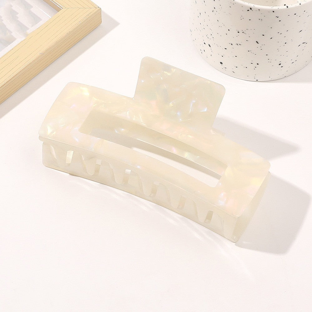 Oversized Square Acetic Acid Hair Clip Grab