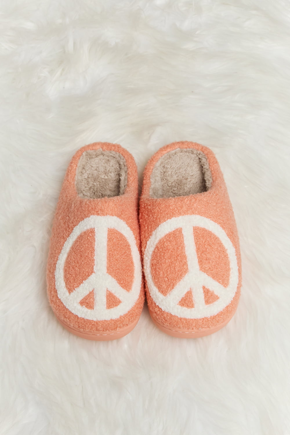 Strawberry Melody Printed Plush Slide Slippers