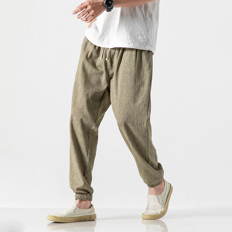 Fashion Men's Cotton And Linen Harem Pants