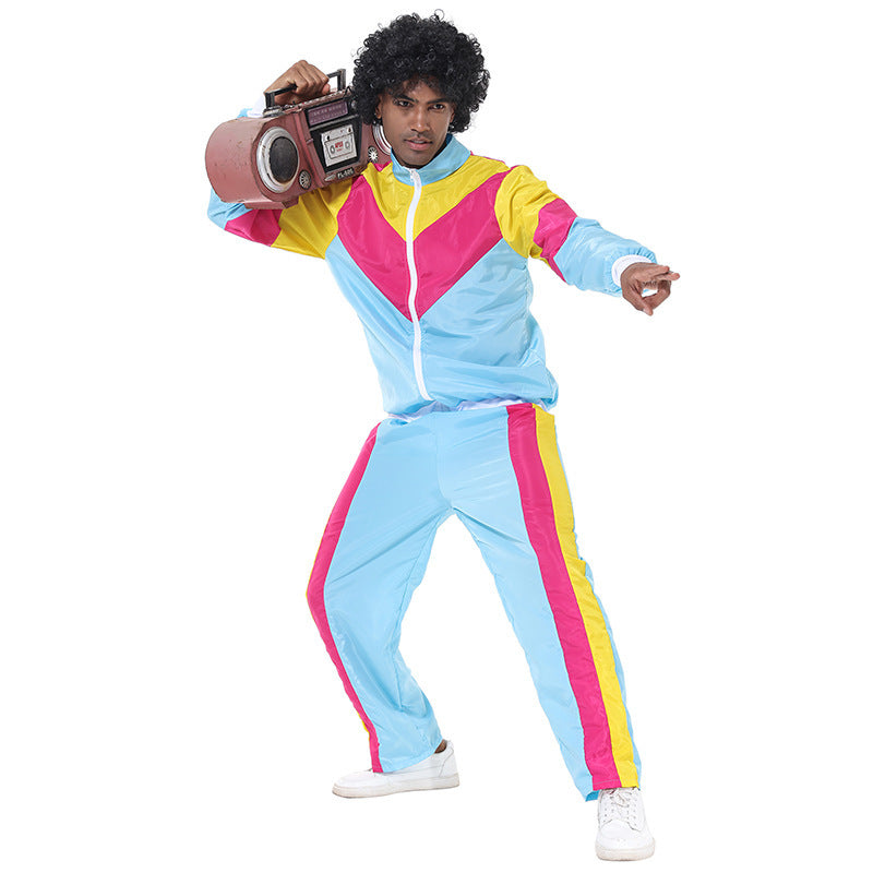 Halloween Retro 90s Disco Baseball Uniform Stage Performance Costume