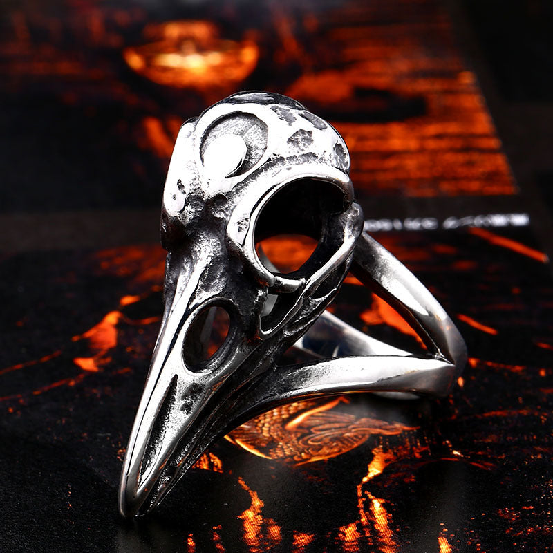 Nordic Vintage Raven Stainless Steel Ring