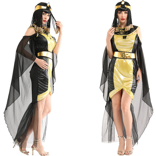 Halloween Cosplay Costume Egyptian Pharaoh Queen Arab Princess Dress