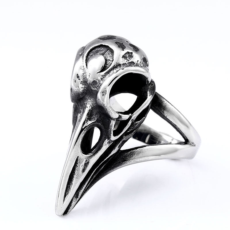 Nordic Vintage Raven Stainless Steel Ring