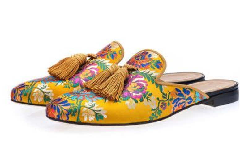 Embroidery Eclectic Colorful Flats Shoes