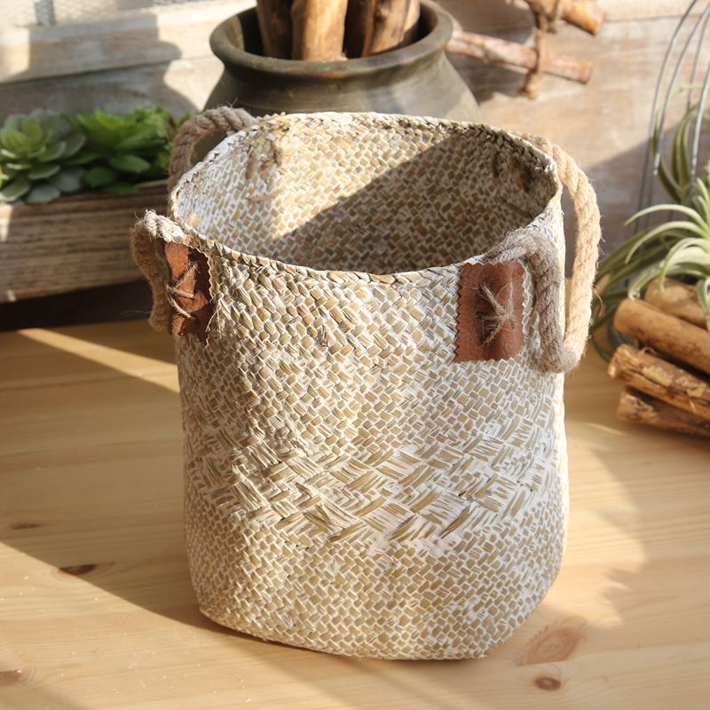 Hand Woven Basket Flower Rattan Basket