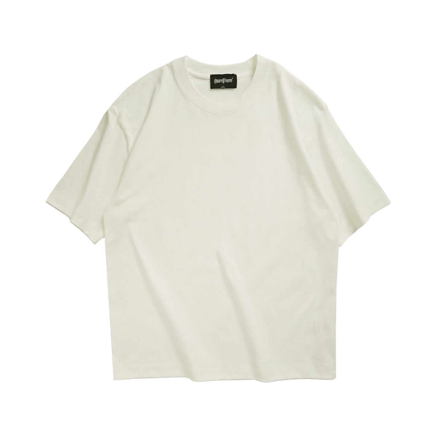 Round Neck Short Sleeve Drop Shoulder Casual