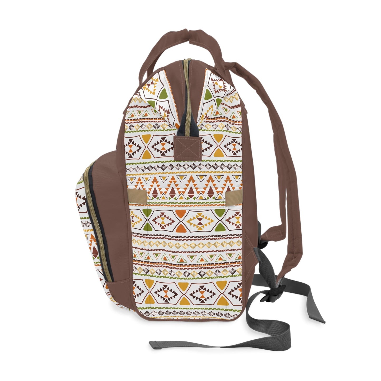 Personalized African Pattern Multifunctional Diaper Backpack, Newborn Gift, Baby Shower Gift, African Color Backpack