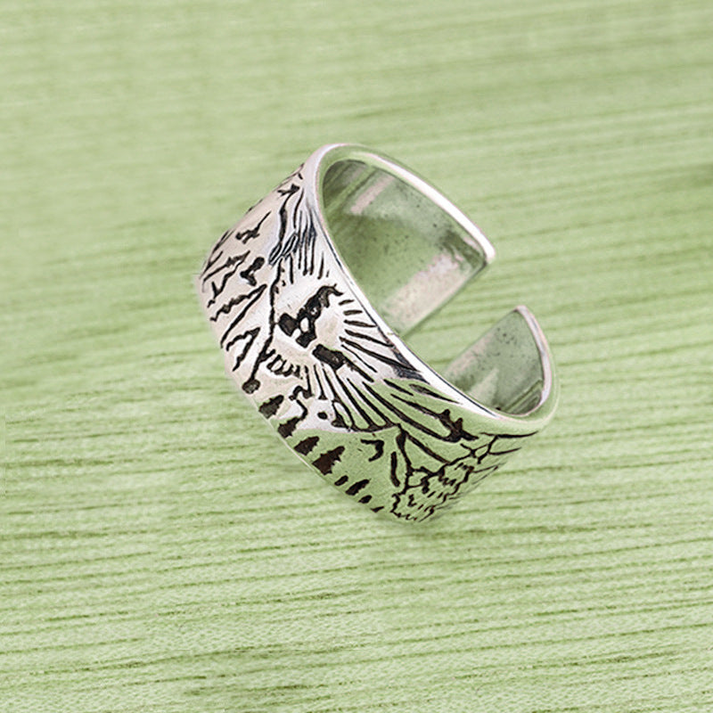 Creative Mountain And River Pattern Ring